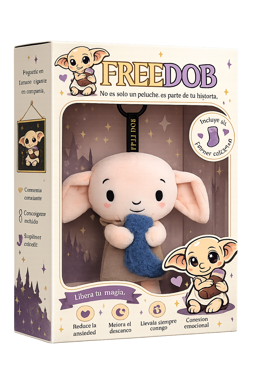 FreeDob-Peluche de personaje de pelicula