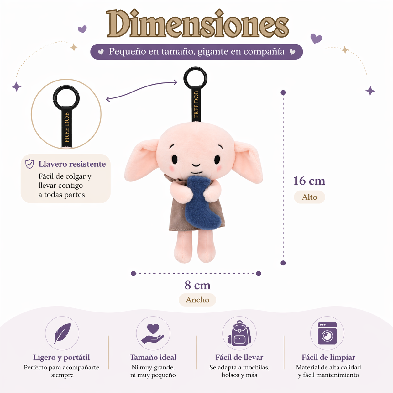 FreeDob-Peluche de personaje de pelicula